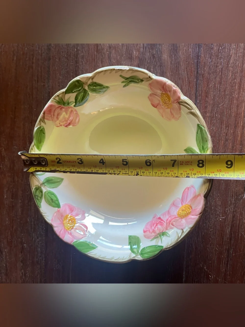 Vintage 1970s Franciscan Desert Rose USA 8 inch Serving Vegetable Bowl